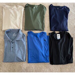 Teen Boys Shirt Lot 5 Short Sleeved & 1 Long Sleeved Nike Adidas H&M Men's Small